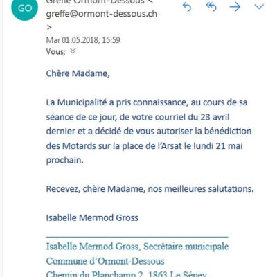 Bénédiction 2018